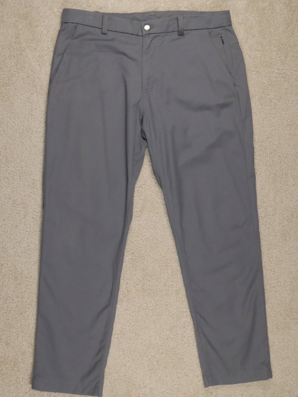 Lululemon ABC Commission Classic fit Pants Stretch LM5414 Gray Men's 32x28